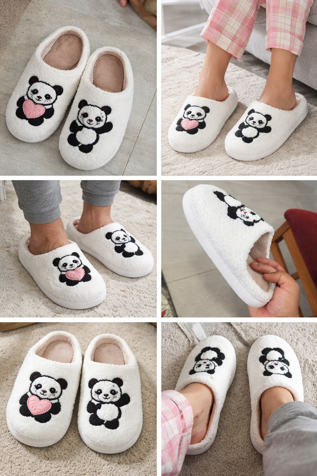 Cozy Panda Slippers - Ultra Soft Indoor Slippers