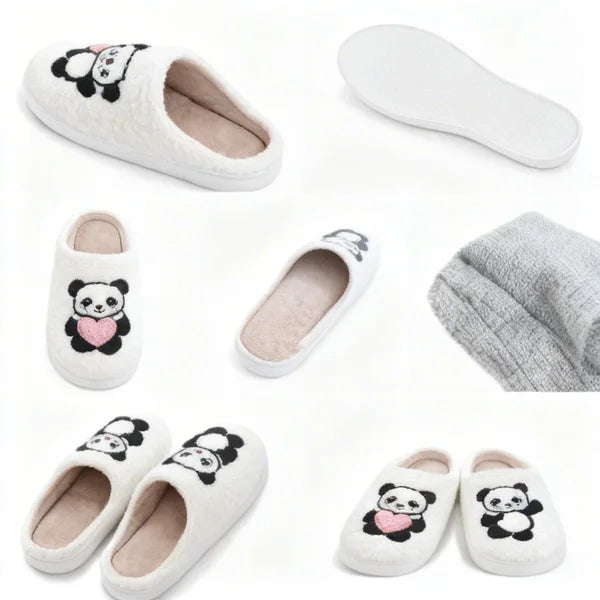 Cozy Panda Slippers - Ultra Soft Indoor Slippers